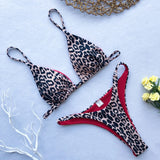In-X Leopard brazilian bikini 2019 Thong high cut swimsuit female bathers Micro sexy bikini Push up swimwear women bathing suit