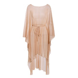 Mossha Transparent bikini Long beach wear Deep v-neck sarong tunic beach dress women Sexy bathing suit 2020 Cover-ups kimono new